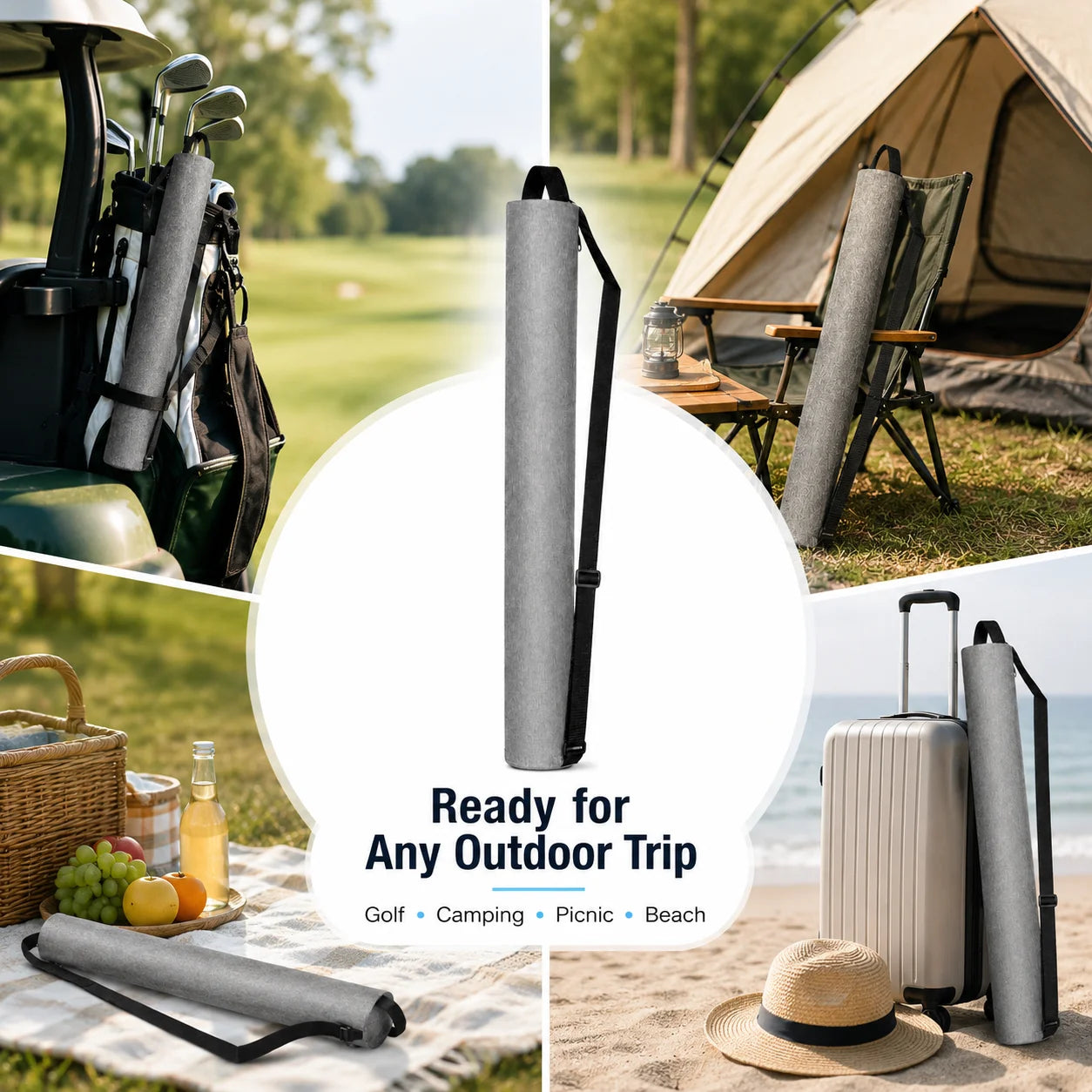 Insulated 6-Can Slim Portable Cooler Sleeve